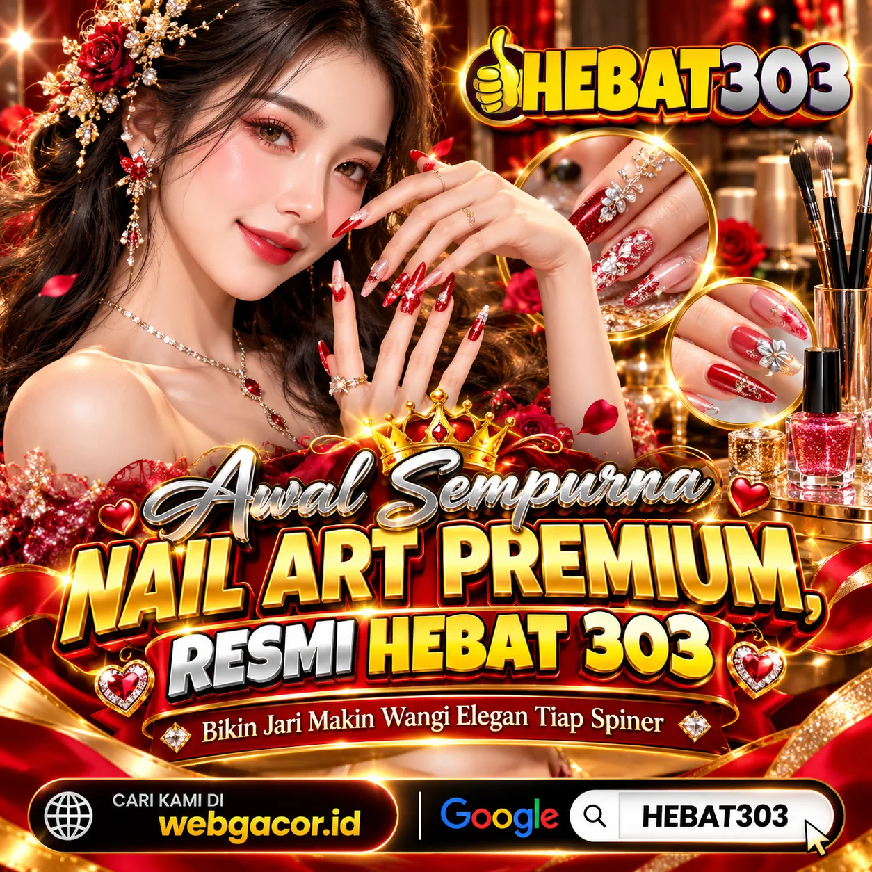 Galeri foto HEBAT303 | Awal Sempurna Nail Art Premium, Resmi HEBAT 303 Bikin Jari Makin Wangi Elegan Tiap Spiner di Jakarta