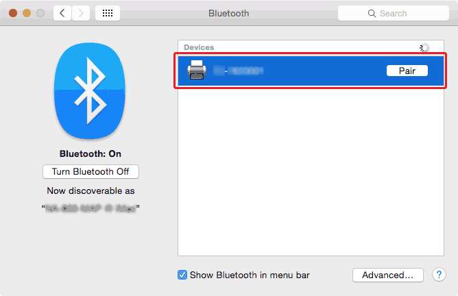 Connect Brother Printer to Mac via Bluetooth